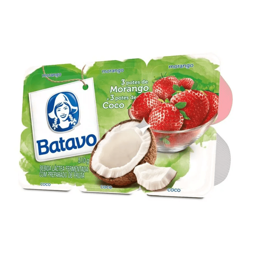 Bebida Láctea Batavo Morango E Coco 510g